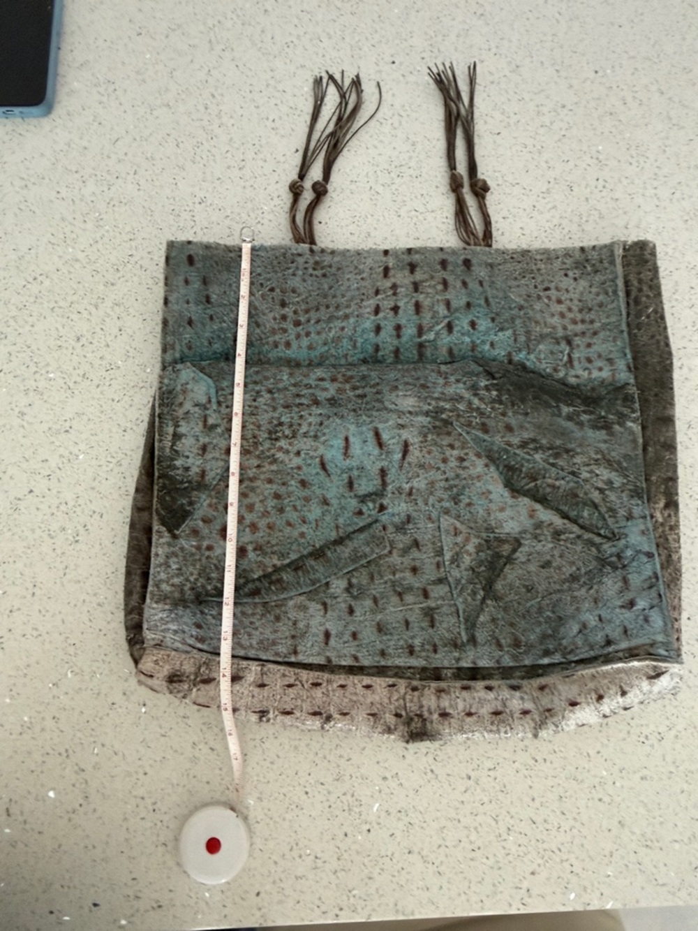 Susan Riedweg one of a kind leather bag - Picture 3 of 16